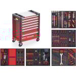 Mw tools - servante d'atelier complte robuste starter 212 outils mwe211a