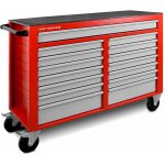 Mw tools - servante d'atelier 15 tiroirs rouge et grise xxl 1415 mm robuste en acier soud verrouillable ...