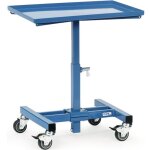 Servante d�atelier surface de chargement l605xl405 mm hauteur r�glable 524 - 774 mm bleu brillant mobile ...