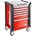 Servante jetm3 6 tiroirs rouge facom jet. 6m3apf