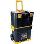 Artplast - servante  outils mobile - 2 compartiments modulables boite  outils 2 roues charge 70 kg ...