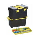 Servante porte outils 3 en 1 - boite � outils d�tachable - poign�e t�lescopique - cadenassable 58x27x46 ...