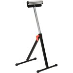 Servante � rouleau pliable - servante d'atelier � rouleau - max 90 kg - h. 68 - 110 cm - m�tal rouge ...