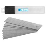 Set de 10 lames 25 mm pour cutter fervi 0792 / l