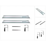 Makita set de 2 rails de guidage pour scies 1000mm + 2x jonctions pour rail de guidage + 2x serre - joints ...