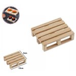 Set 2pz mini pallette de bois bancale vase plat sous - bouteille 10x8cm 74031a