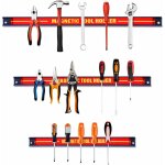 Set de 3 porte - outil magn�tique 20 / 30 / 46cm en acier inoxydable pour rangement mural des outils, ...