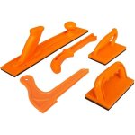 Set de 5 pi�ces pour le travail du bois b�tons de s�curit� couleur orange id�al pour les scies sur table, ...