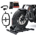 Set bloque roue + sangles cliquet pour moto guzzi audace / california sw7