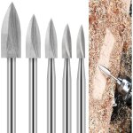 Set d?embouts de perceuse pour sculpture sur bois pour dremel, 5 pi�ces, embouts de perceuse pour sculpture ...