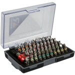 Set d'embouts pour tournevis - coffret d'embouts de vissage courts 42 pi�ces avec porte - embout - acier ...