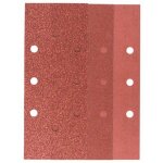 Set de feuilles abrasives pour ponceuses vibrantes 25 pi�ces 8 trous (b + d) 93 x 230 mm 60 - 240 - 2607019501 ...