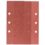 Set de feuilles abrasives pour ponceuses vibrantes 25 pices 8 trous (b + d) 93 x 230 mm 60 - 240 - 2607019501 ...