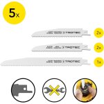 Set de lames bois / mtal pour scie sabre (5 pces) - trotec