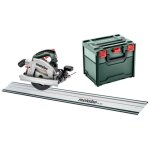 Set metabo scie circulaire portative sans fil ks 18 ltx 66 bl avec rail de guidage fs 160 metabox 340 ...
