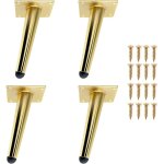 Jamais utilis�]set of 4 15 cm gold furniture legs, gold tilted table legs, durable metal sofa legs for ...