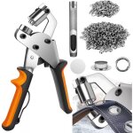 Set de pinces � oeillets, kit d'outils pour passe - fils t�te de pince interchangeable presse � oeillets ...