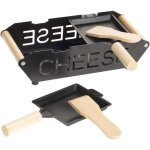Secret de gourmet - set raclette  bougie pour 2 personnes - noir, 23 cm x 10 cm - livraison gratuite ...