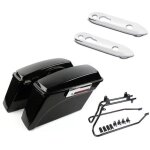 Set: sacoches laterales compatible avec harley davidson dyna street bob 08 - 17 dy1 craftride + kit de ...