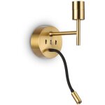 Ideal lux - set up applique + liseuse laiton sans abat - jour 3000k Ideal lux - set up applique + liseuse laiton sans abat - jour 3000k