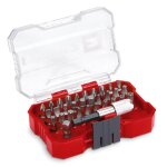 Set xs - case coffret de 32 embouts de vissage (embouts s2 de 25 mm, porte - embouts � changement rapide ...