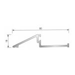 Seuil pour bois porte d'entre bilcocq - 18 x 80 mm - anodis bronze - mrs2000 - bz