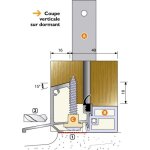 Ltdt - seuil de portes - fen�tres � rupture en 56 mm, longueur 3 m, r�f�rence isol56rt - bilcocq