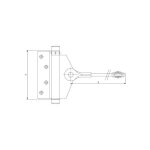 Ferme porte à tringle n°4 sevax 350 mm max. 80 kg - 203004 Ferme porte à tringle n°4 sevax 350 mm max. 80 kg - 203004