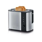 Toaster 2 fentes inox & noir - 2589