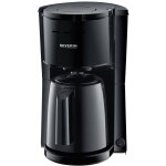 Severin - ka 9306 cafeti�re noir nombre de tasse=8 verseuse thermofuge, avec fonction caf� filtre