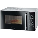 Severin mw 7771 micro - ondes noir, argent 700 w fonction grill, fonction minuteur