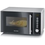 Severin - mw 7773 micro - ondes noir, argent 800 w fonction chaleur tournante, fonction grill