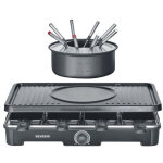 Severin rg2347 appareil combin� raclette fondue noir