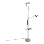 Sevilla - led dimmable lampadaire avec lampe de lecture variateur inclus - 1 lumière - h 180 cm - acier ... Sevilla - led dimmable lampadaire avec lampe de lecture variateur inclus - 1 lumière - h 180 cm - acier ...