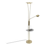 Sevilla - led dimmable lampadaire avec lampe de lecture variateur inclus - 1 lumire - h 180 cm - dor ...