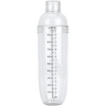 Shaker � cocktail avec balance 1000ml, pot � lait et verre en plastique pour jus et vin - id�al pour ...