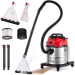 Shampouineuse avec r�servoir de 20l, 1600 w, aspirateur injecteur - extracteur avec filtre hepa, r�servoir ...