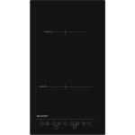Sharp - plaque induction kh3i25nt0k, 2 foyers, 2 booster, 3600 w totale
