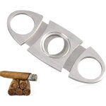 Shining house - 1 pcs coupe - cigare en acier inoxydable, coupe - cigare � double lame, coupe - cigare ...