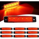 Shining house 10pcs feux de gabarit lat�raux led, 12v feux de gabarit led arri�re avant indicateur feux ...