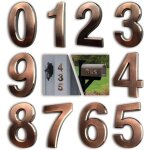 Shining house - 10pcs num�ro de plaque maison num�ros de bo�te aux lettres num�ros de porte auto - adh�sifs ...