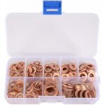Shining house - 200 pcs metal cuivre plates rondelles assortiment de rondelles m�tal kit plate bagues ...