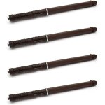 Shining house - 4x support d'�tag�re cach� invisible flottant marron capacit� 15kg console fixation murale ...