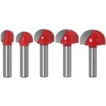Shining house - 5 pcs fraise � fond rond bois, 8mm fraise defonceuse, gravure fin mill outil de coupe, ...