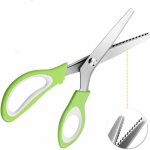 Shining house - ciseaux � denteler ciseaux cranteurs de couture pour tissu qualit� professionnelle 24cm ...
