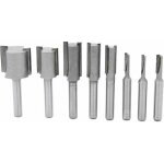 Shining house - coffret de fraises pour d�fonceuse et affleureuse 8pcs 1 / 4' tige droites / dado router ...