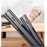 Shining house - fermeture amortie glissi�res pour tiroirs 300 mm, coulisse tiroir sortie totale capacit� ...