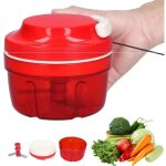 Shining house - hachoir � oignons lame en m�tal autres accessoires de cuisine - rouge