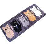 Shining house - tapis de cuisine antid�parant absorbant en flanelle tapis de sol anti - poussi�re tapis ...