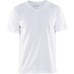 T - shirt de travail col v 3360 - blanc l